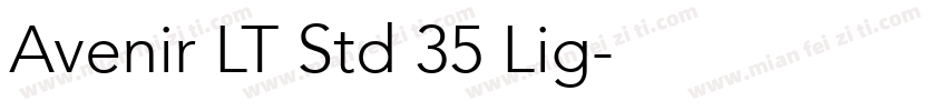 Avenir LT Std 35 Lig字体转换